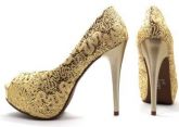 Peep toe meia pata