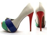 Peep toe meia pata
